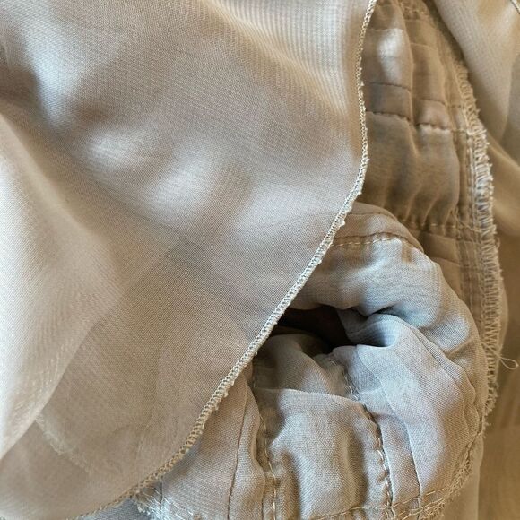 Calvin Klein knit & pleated chiffon dress w/ lace & surplice neckline🔥 - Picture 7 of 10